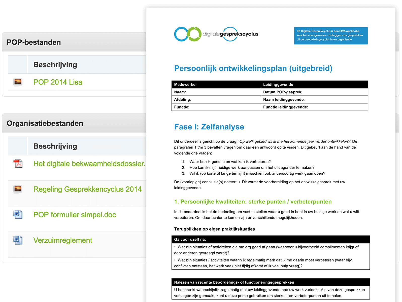 POP persoonlijk ontwikkelplan